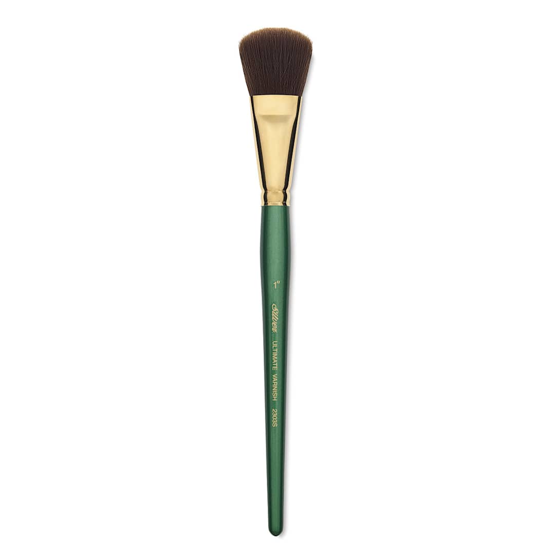 Open in modal - Silver Brush Ultimate Varnish Mop - 1" wide Varnish Mop brush shown upright
