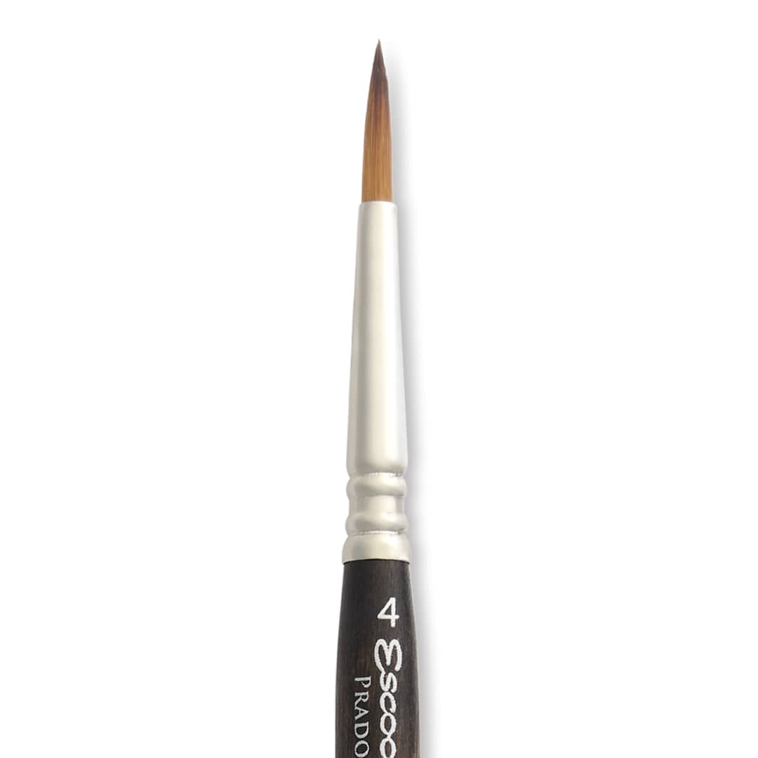 Open in modal - Escoda Prado Tame Synthetic Travel Brush - Round, Size 4, close-up
