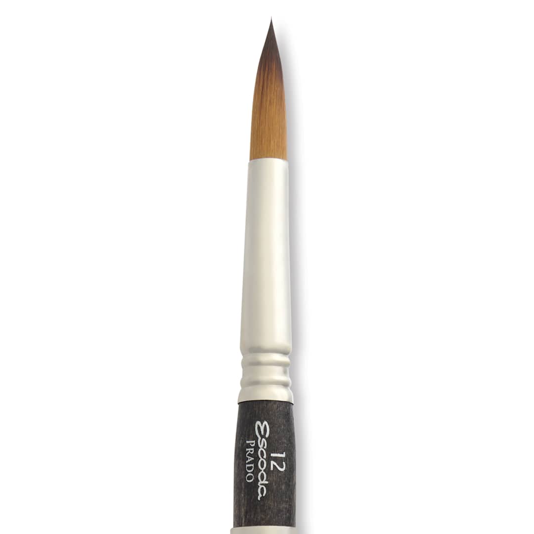 Open in modal - Escoda Prado Tame Synthetic Travel Brush - Round, Size 12, close-up