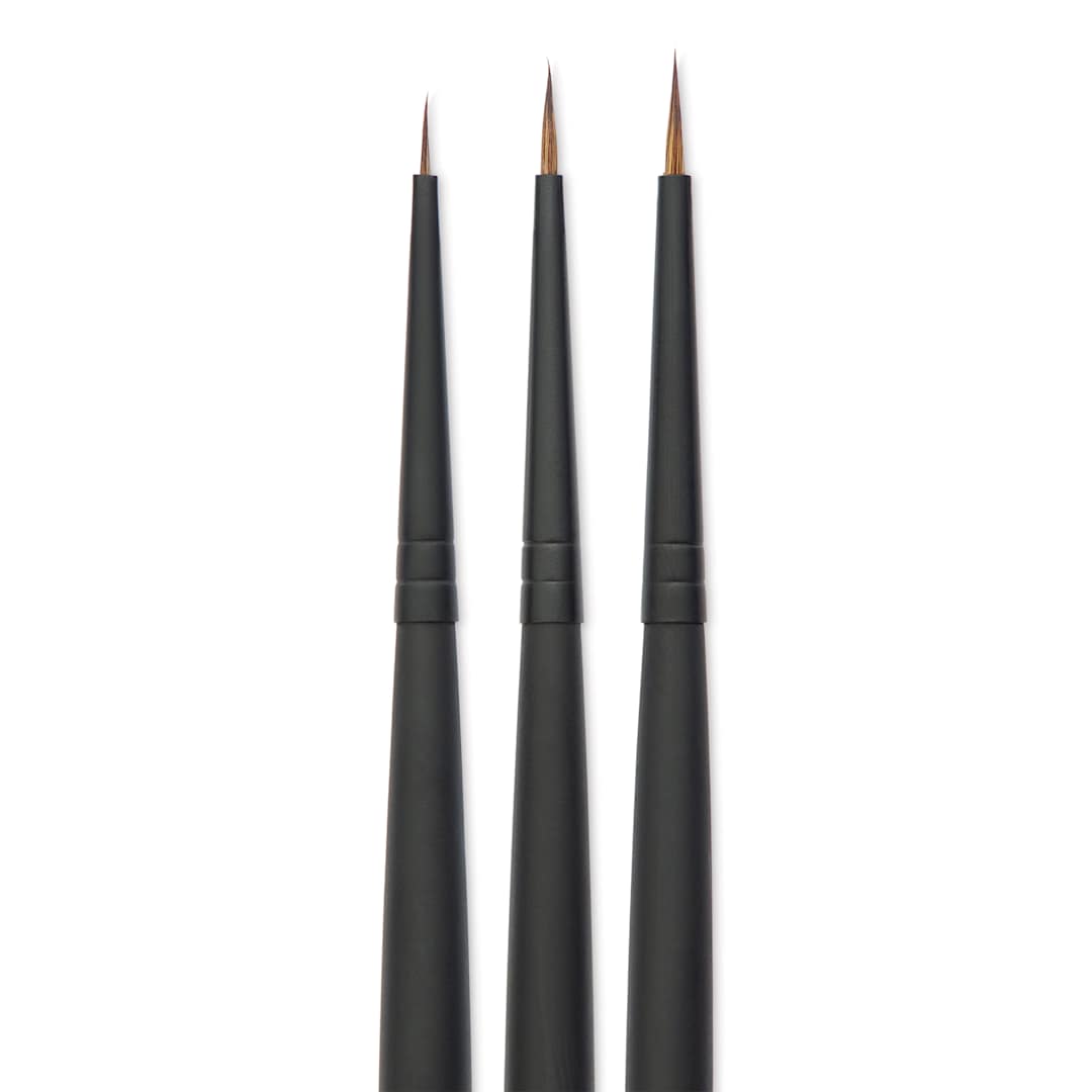 Open in modal - Vallejo Natural Pro Modeler Brushes - Definition Set of 3, close up