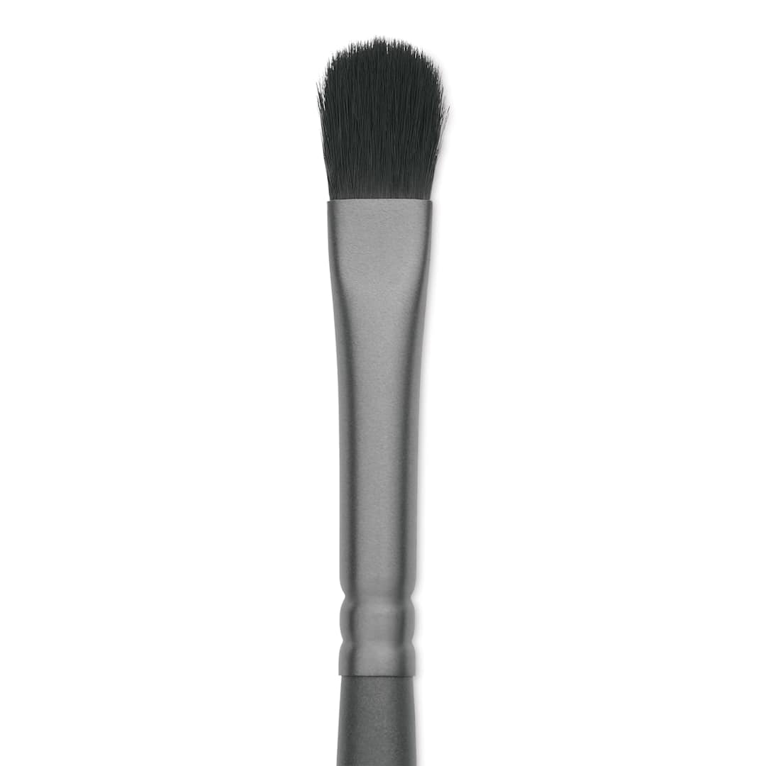 Open in modal - Vallejo Synthetic Squirrel Hobby Brush - Filbert Shader, Size 6, close up