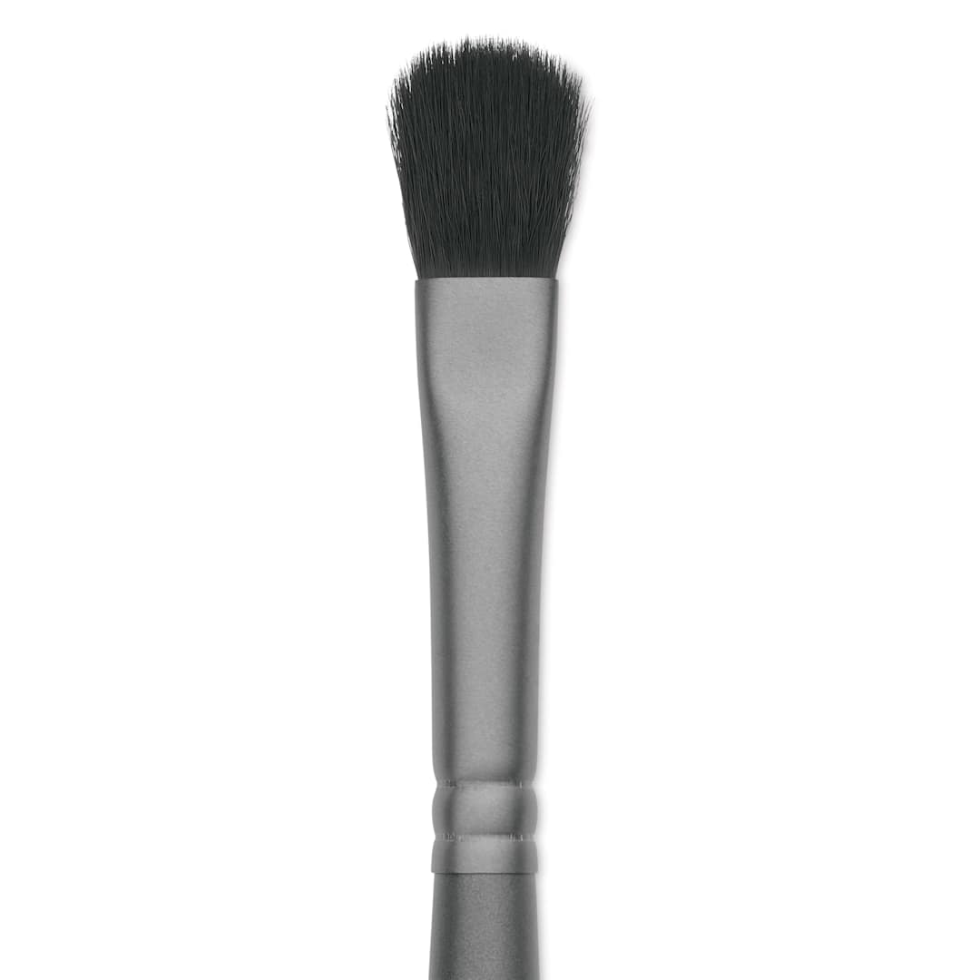 Open in modal - Vallejo Synthetic Squirrel Hobby Brush - Filbert Shader, Size 8, close up