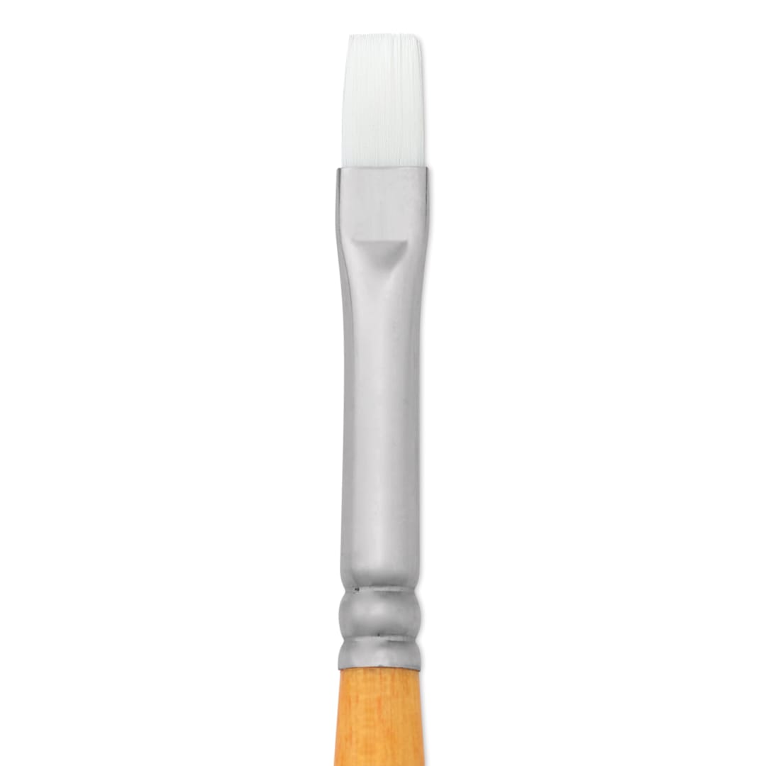 Open in modal - Utrecht Series 300 White Taklon Brushes - Bright, Size 2