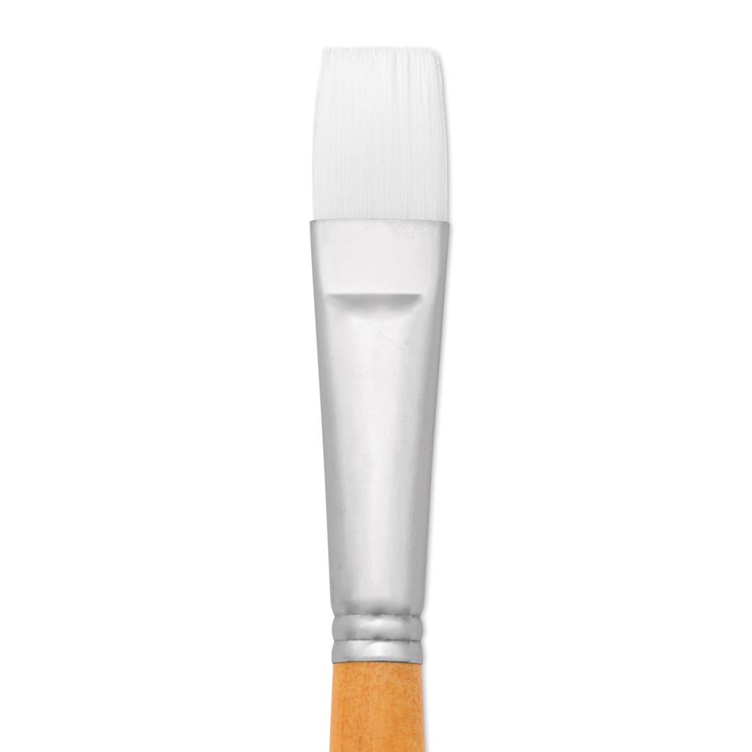 Open in modal - Utrecht Series 300 White Taklon Brush - Bright, Size 12