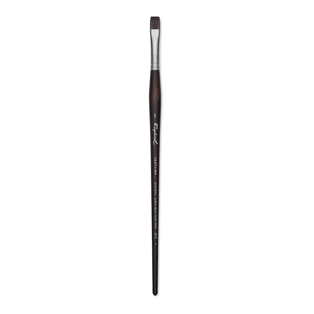 Open in modal - Raphaël Textura Brush - Flat, Size 8, Long Handle