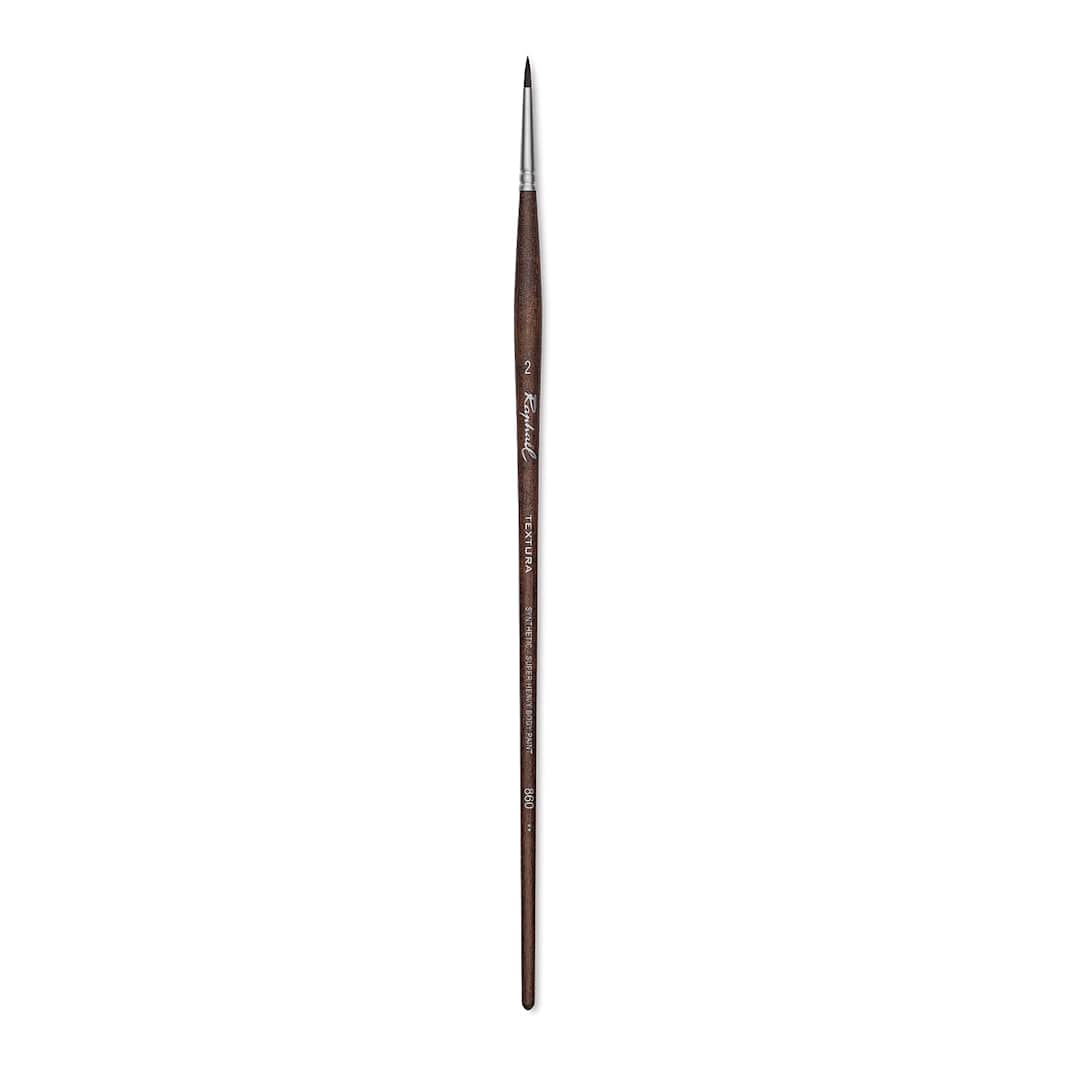 Open in modal - Raphaël Textura Brush - Round, Size 2, Long Handle