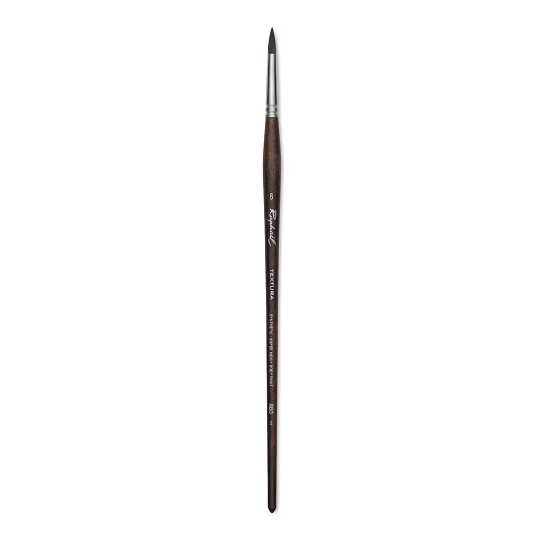 Open in modal - Raphaël Textura Brush - Round, Size 8, Long Handle