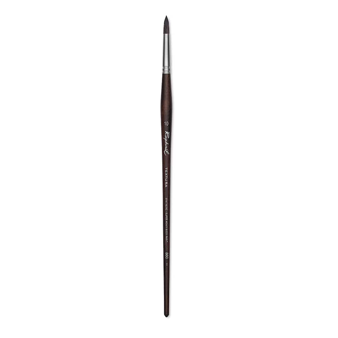 Open in modal - Raphaël Textura Brush - Round, Size 10, Long Handle