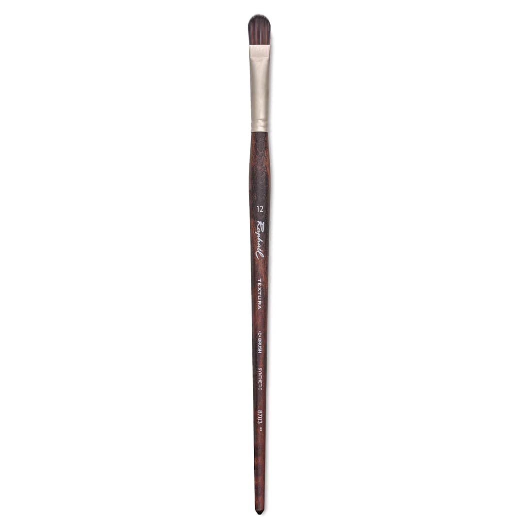 Open in modal - Raphaël Textura Brush - D-Brush, Size 12, Long Handle full length