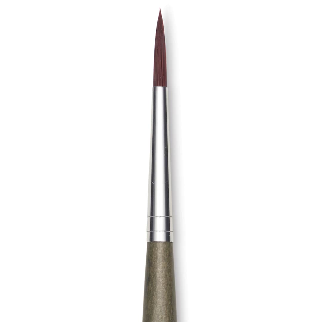 Open in modal - Da Vinci Forte Synthetic Brush - Round, Short Handle, Size 4, close-up