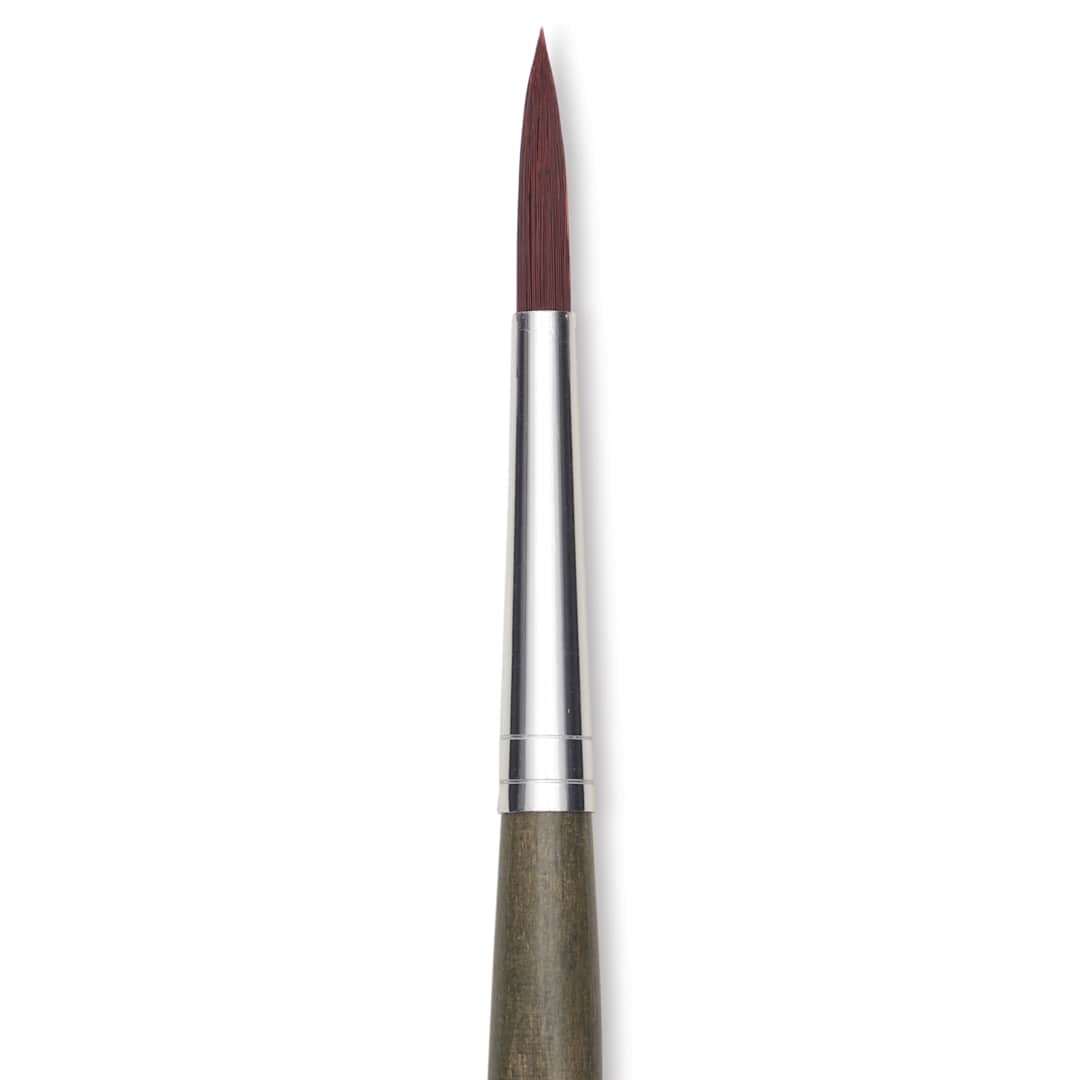 Open in modal - Da Vinci Forte Synthetic Brush - Round, Short Handle, Size 6, close-up
