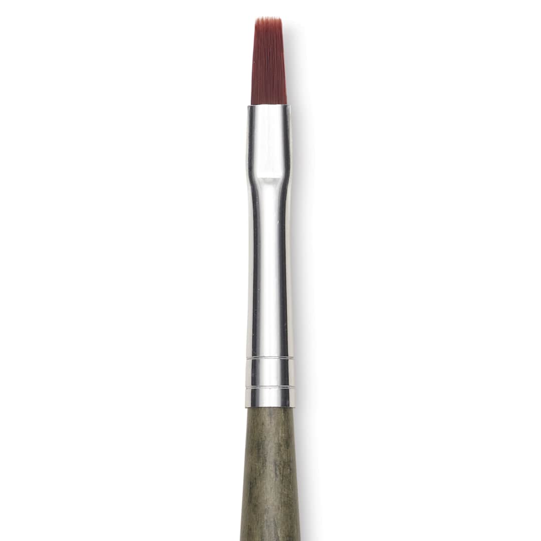 Open in modal - Da Vinci Forte Synthetic Brush - Bright, Short Handle, Size 4, close up