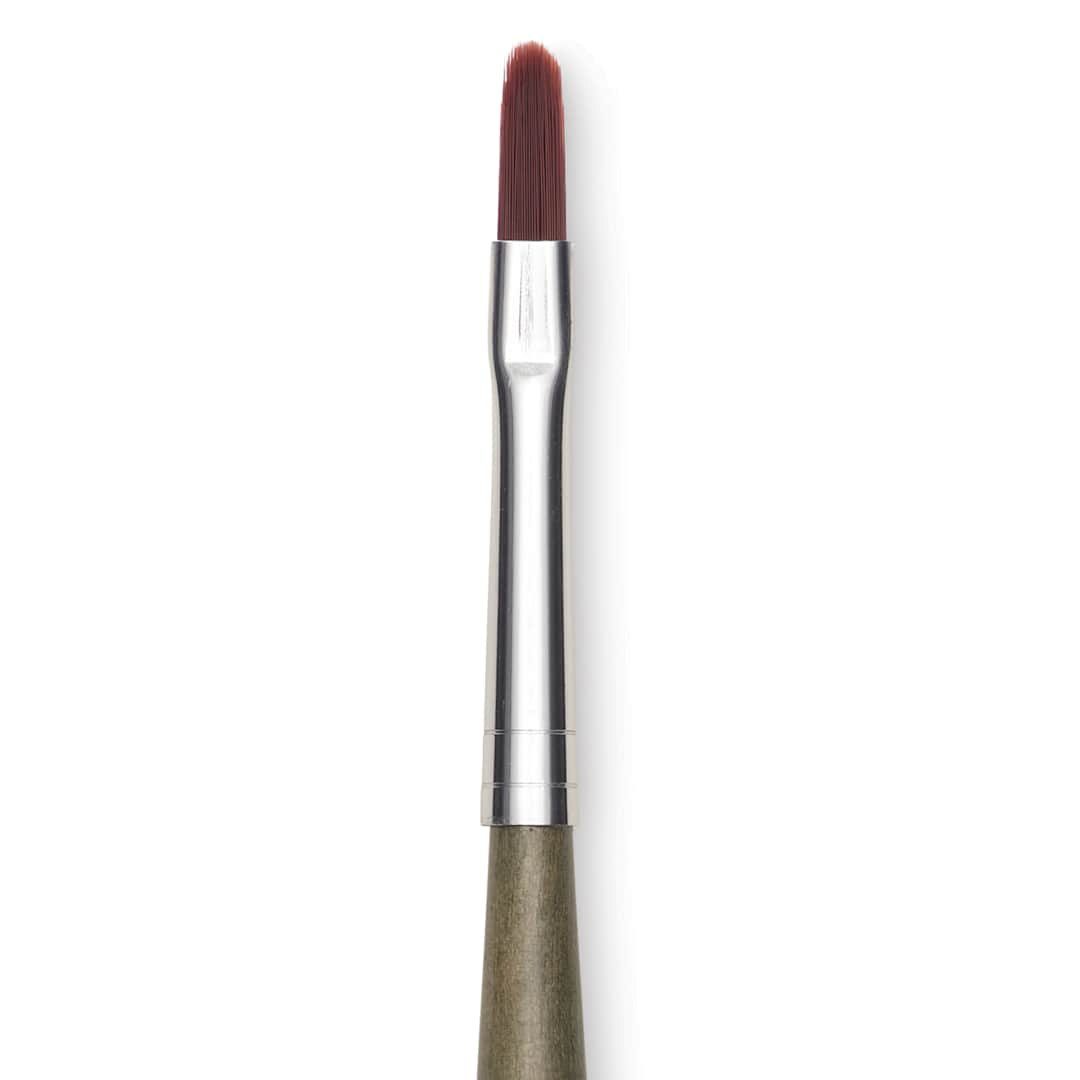 Open in modal - Da Vinci Forte Synthetic Brush - Filbert, Short Handle, Size 4, close-up