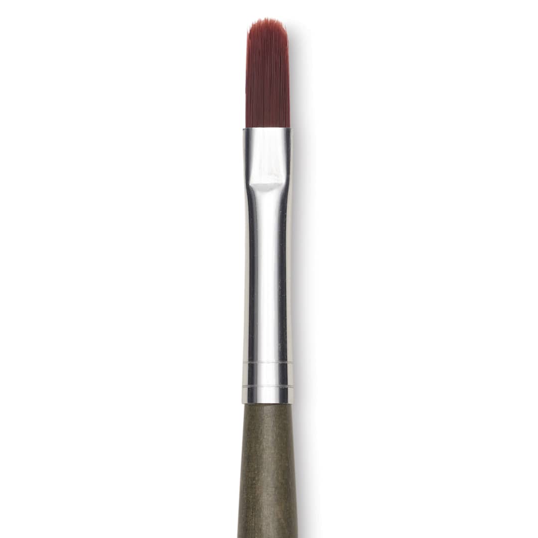 Open in modal - Da Vinci Forte Synthetic Brush - Filbert, Short Handle, Size 6, close-up