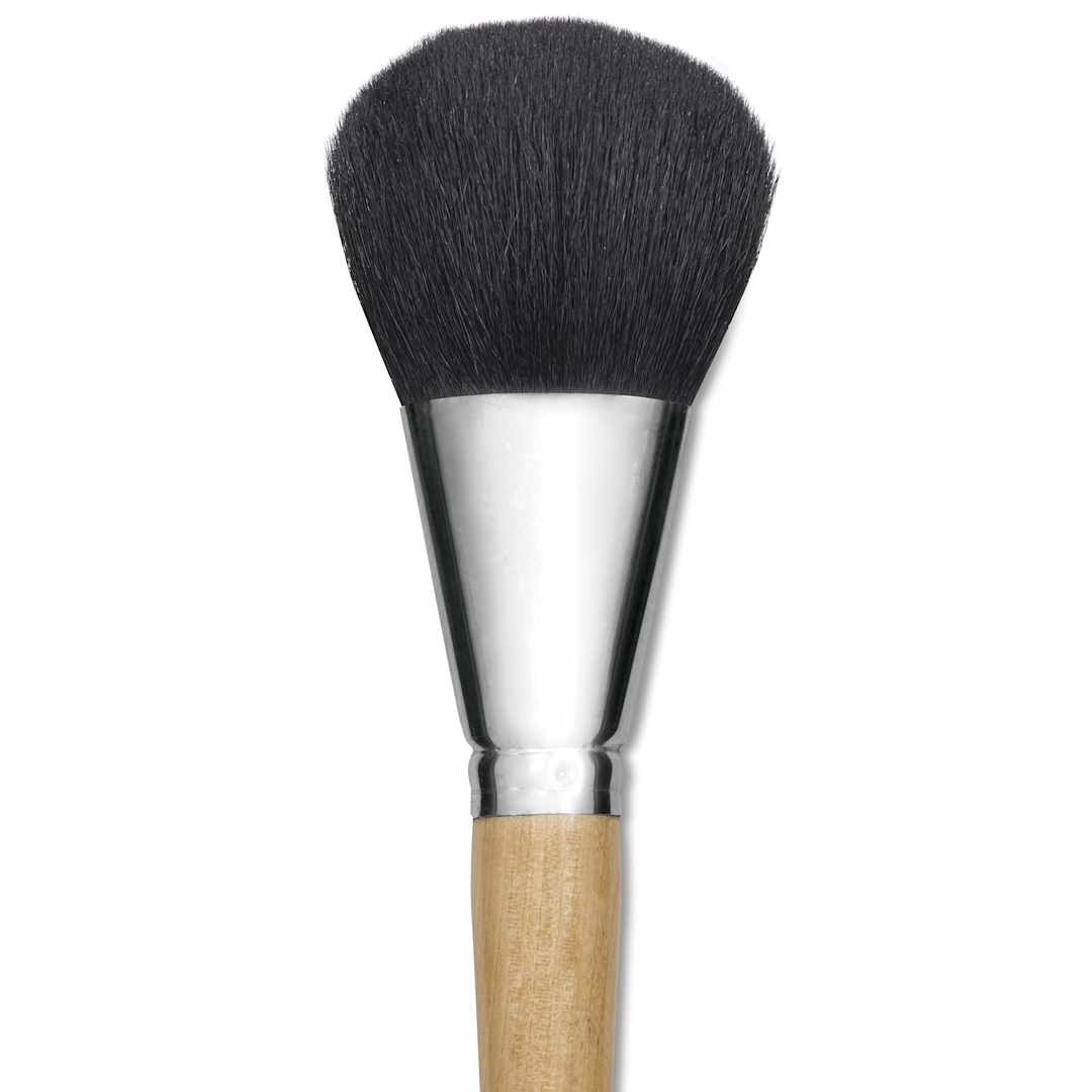 Open in modal - Utrecht Colossal Black Goat Hair Oval Brush, close-up