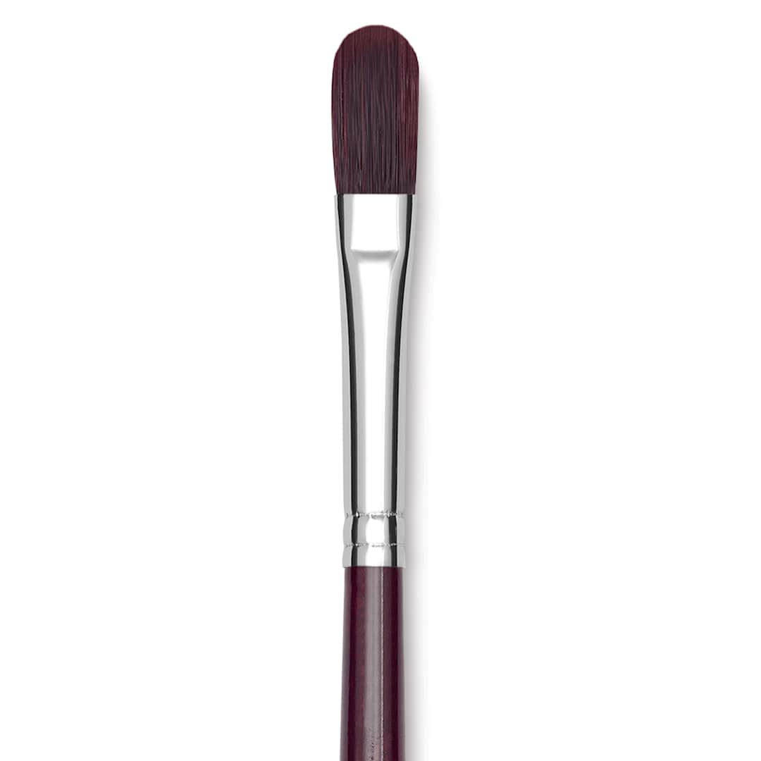 Open in modal - Utrecht Tuscan Synthetic - Filbert, Size 4, Long Handle