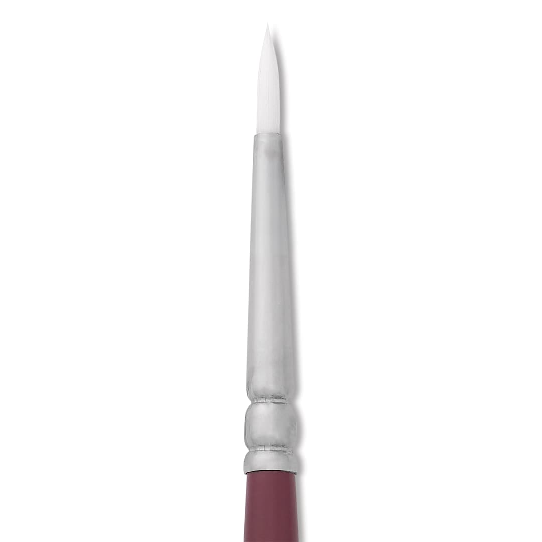 Open in modal - Utrecht Series 233 White Nylon Sable Round Brush - Size 2
