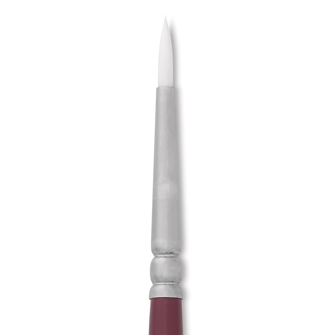 Open in modal - Utrecht Series 233 White Nylon Sable Round Brush - Size 4