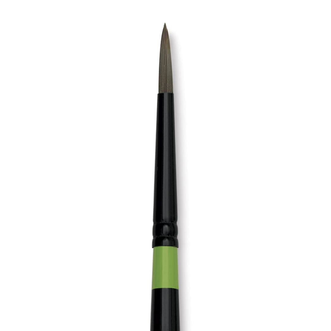 Open in modal - Utrecht Manglon Synthetic Brush-Round, Size 10, Long Handle close-up