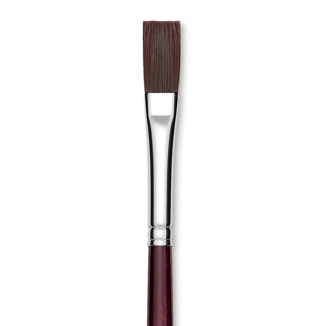 Open in modal - Utrecht Tuscan Synthetic Flat - Size 4, Long Handle