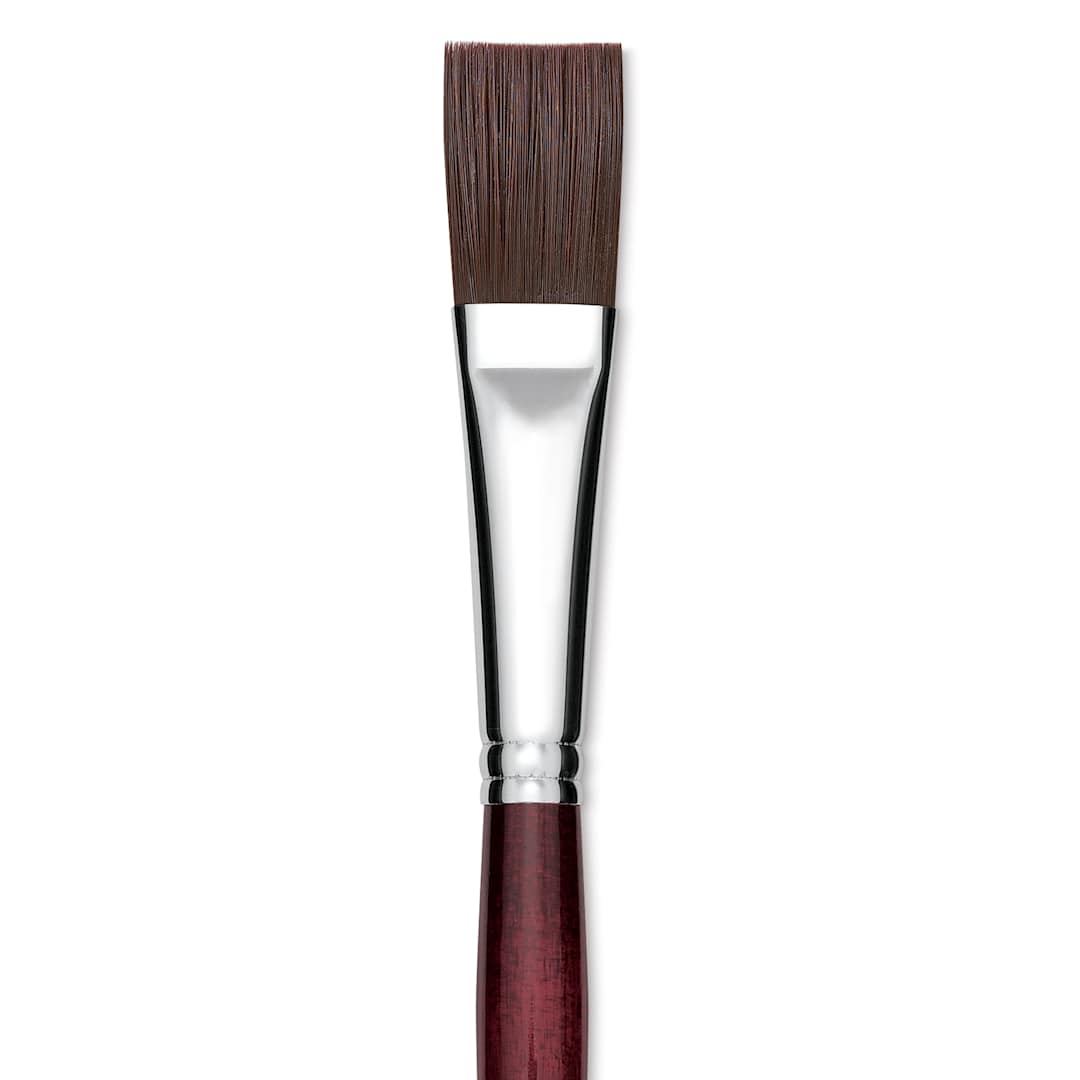 Open in modal - Utrecht Tuscan Synthetic Flat - Size 12, Long Handle