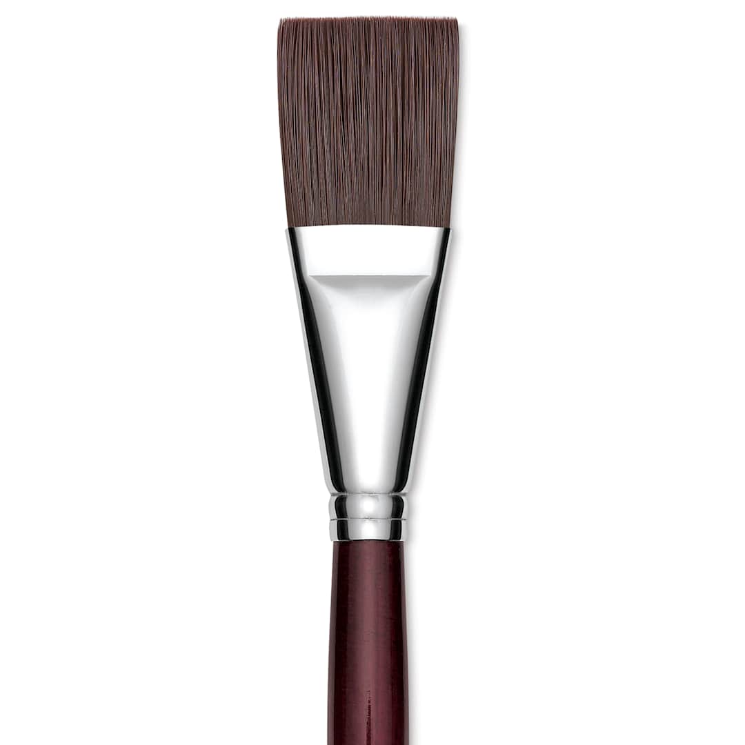 Open in modal - Utrecht Tuscan Synthetic Flat - Size 16, Long Handle