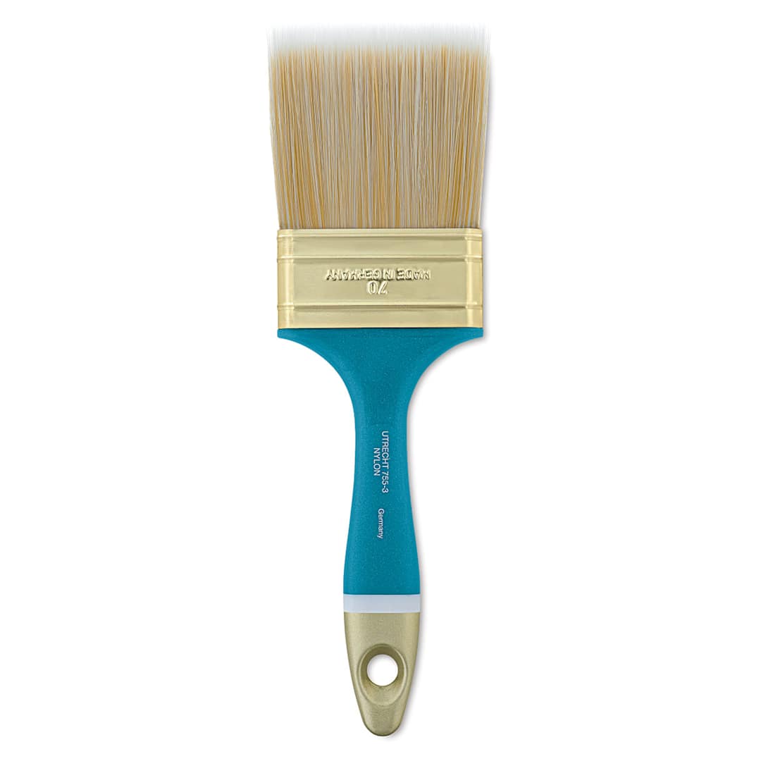 Open in modal - Utrecht Series 755 Nylon Gesso Brush - Size 70 brush shown upright