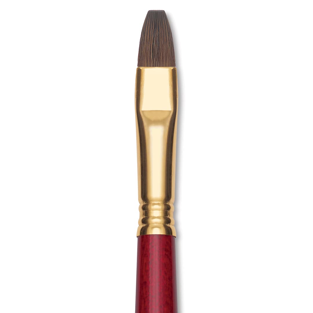 Open in modal - Blick Master Synthetic Kolinsky Brush - Long Handle, Bright, Size 12
