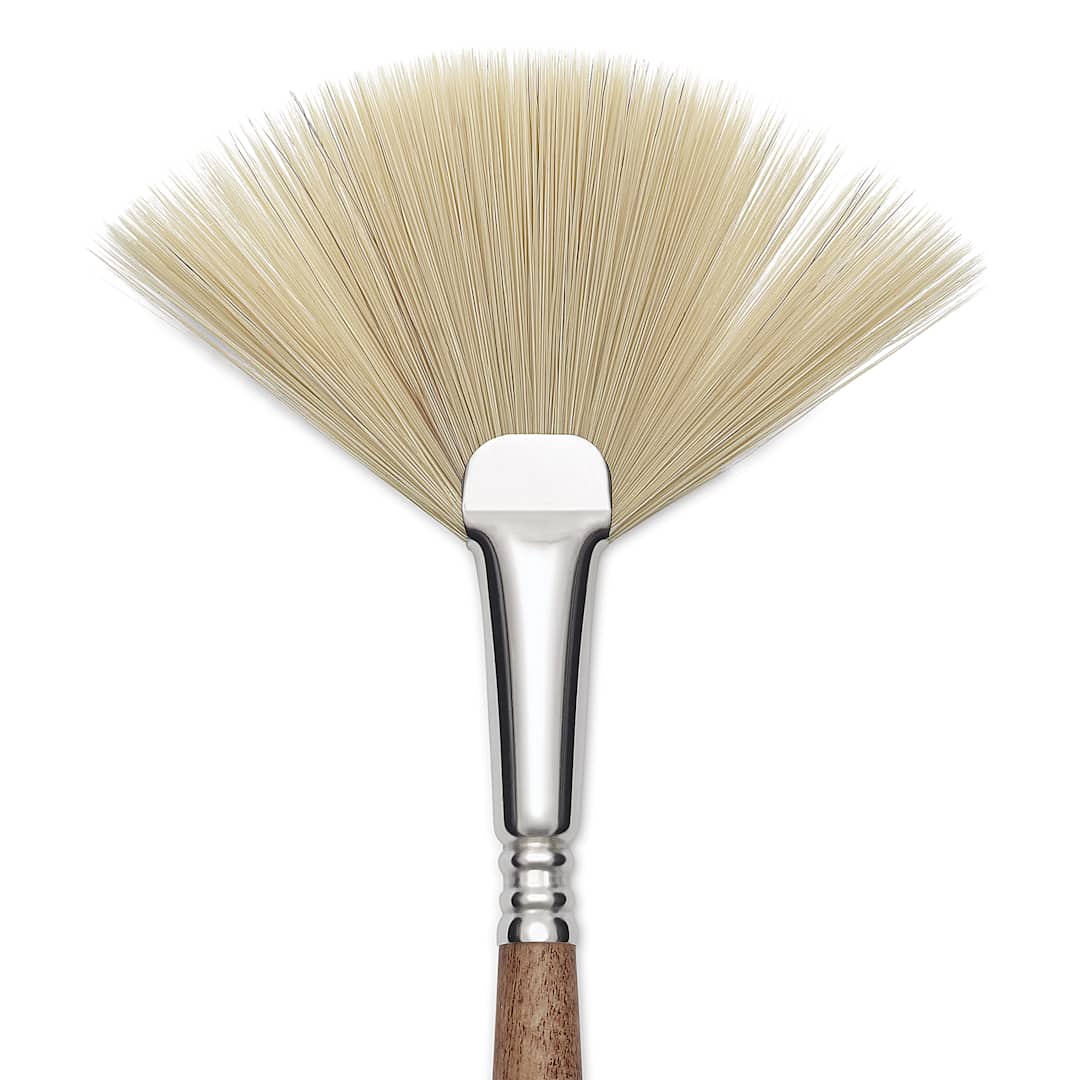 Open in modal - Escoda Futura Synthetic Bristle Brush - Series 5430, Fan, Size 6, Long Handle, close-up