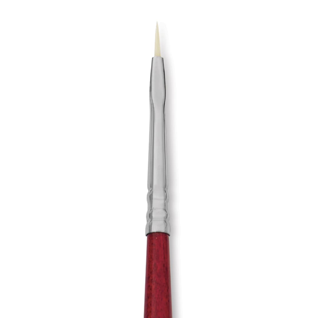 Open in modal - Escoda Marfil Synthetic Bristle Brushes - Series 4460 Filbert, Size 0, Long Handle, close-up