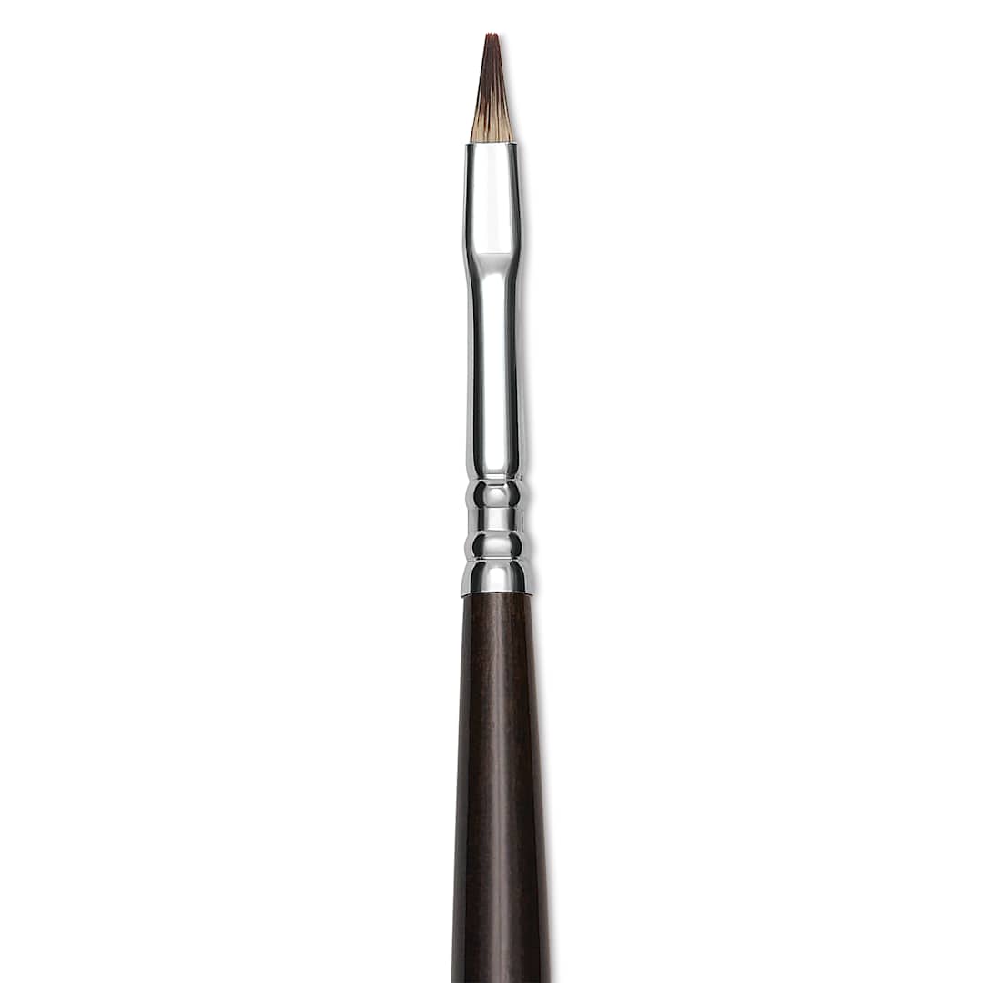Open in modal - Escoda Vintage Synthetic Brush - Bright, Long  Handle, Size 2