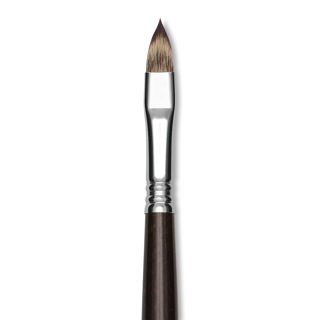Open in modal - Escoda Vintage Synthetic Brush - Filbert, Long  Handle, Size 10