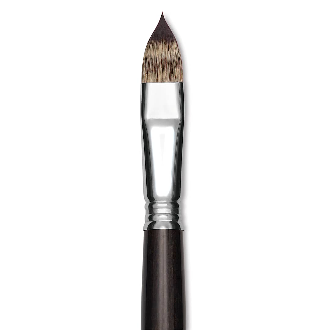 Open in modal - Escoda Vintage Synthetic Brush - Filbert, Long  Handle, Size 16