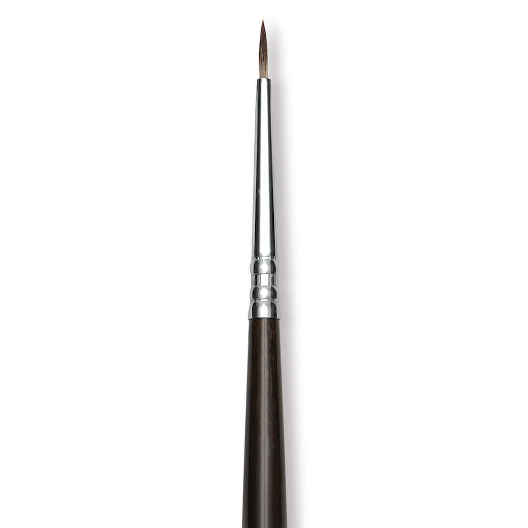 Open in modal - Escoda Vintage Synthetic Brush - Round Pointed, Long  Handle, Size 0