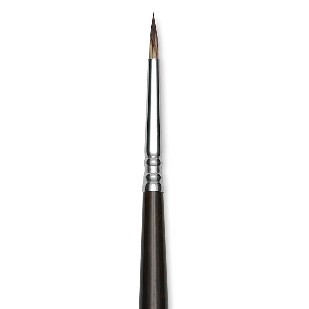 Open in modal - Escoda Vintage Synthetic Brush - Round Pointed, Long  Handle, Size 2