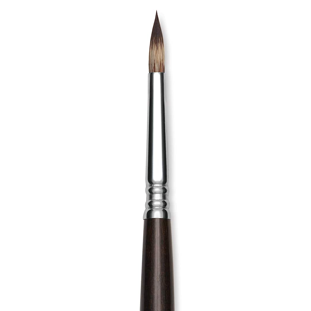 Open in modal - Escoda Vintage Synthetic Brush - Round Pointed, Long  Handle, Size 6