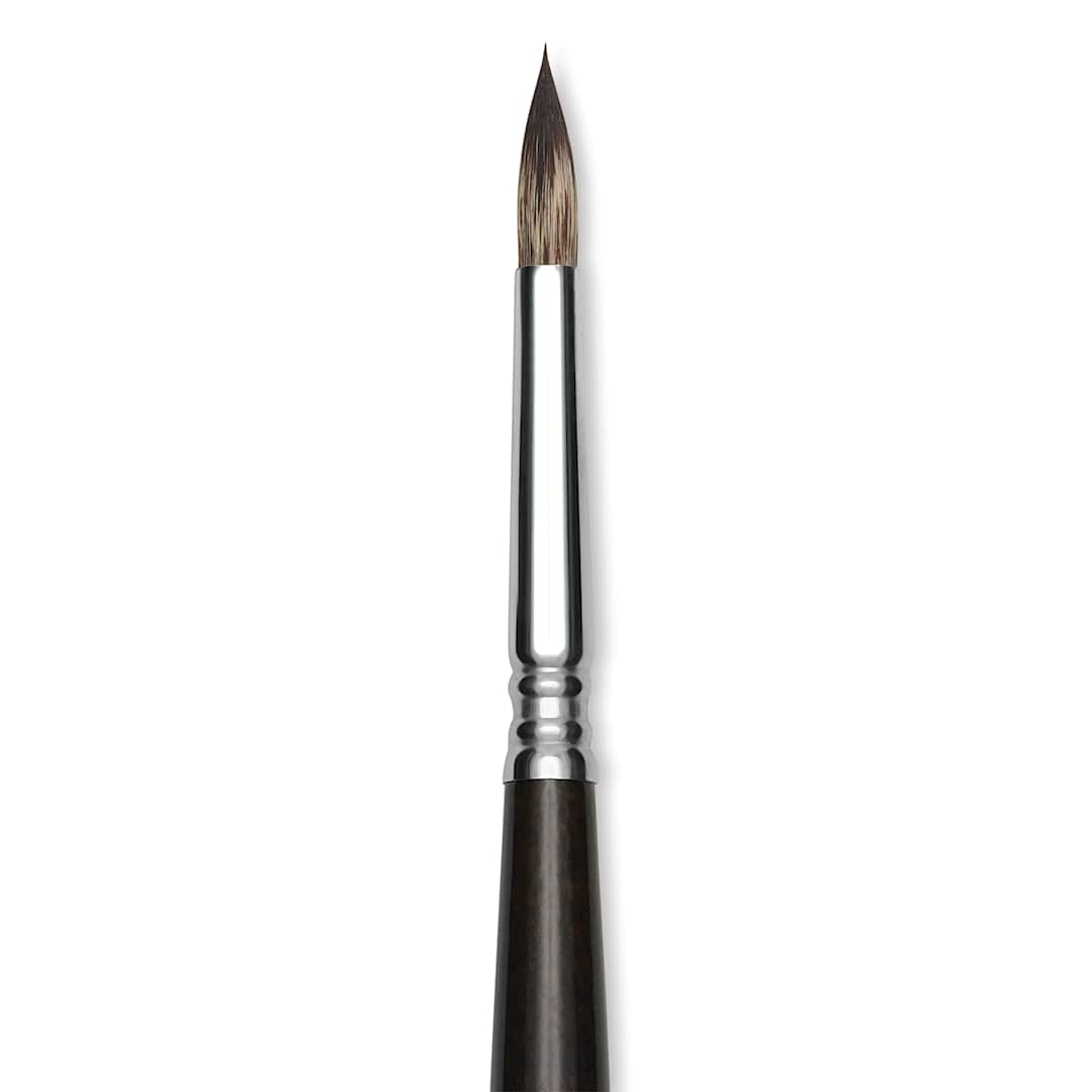 Open in modal - Escoda Vintage Synthetic Brush - Round Pointed, Long  Handle, Size 8