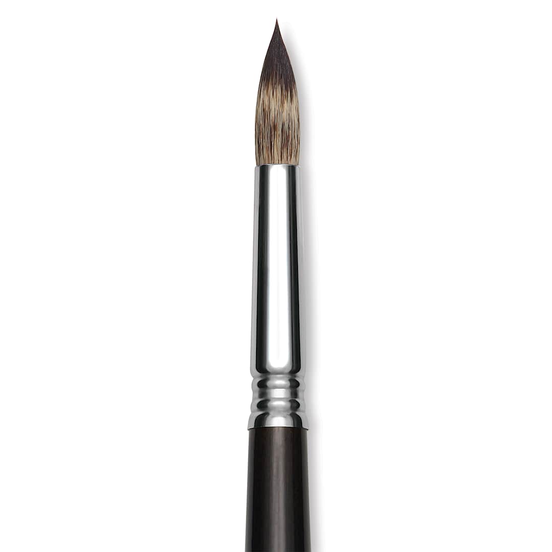 Open in modal - Escoda Vintage Synthetic Brush - Round Pointed, Long  Handle, Size 12