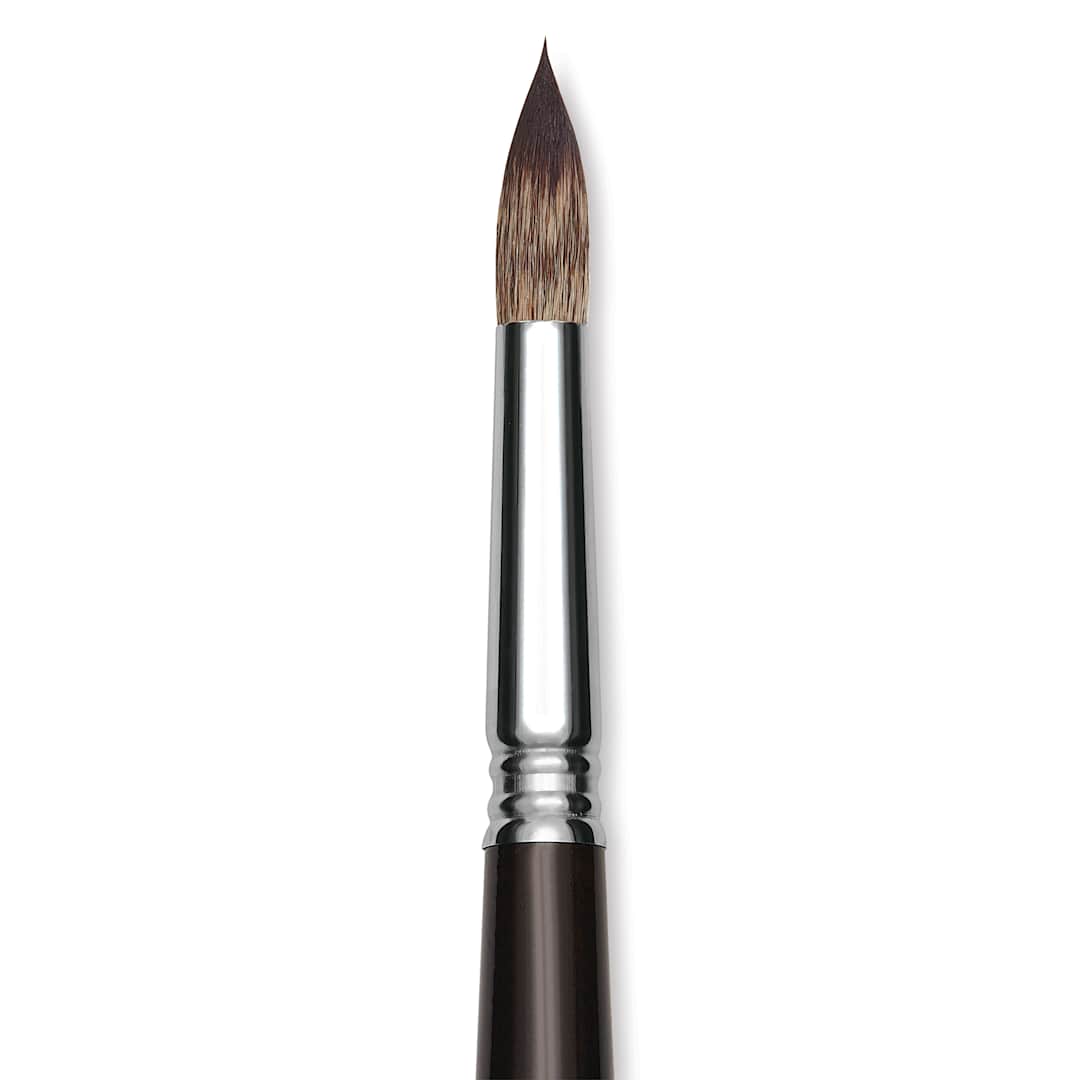 Open in modal - Escoda Vintage Synthetic Brush - Round Pointed, Long  Handle, Size 14