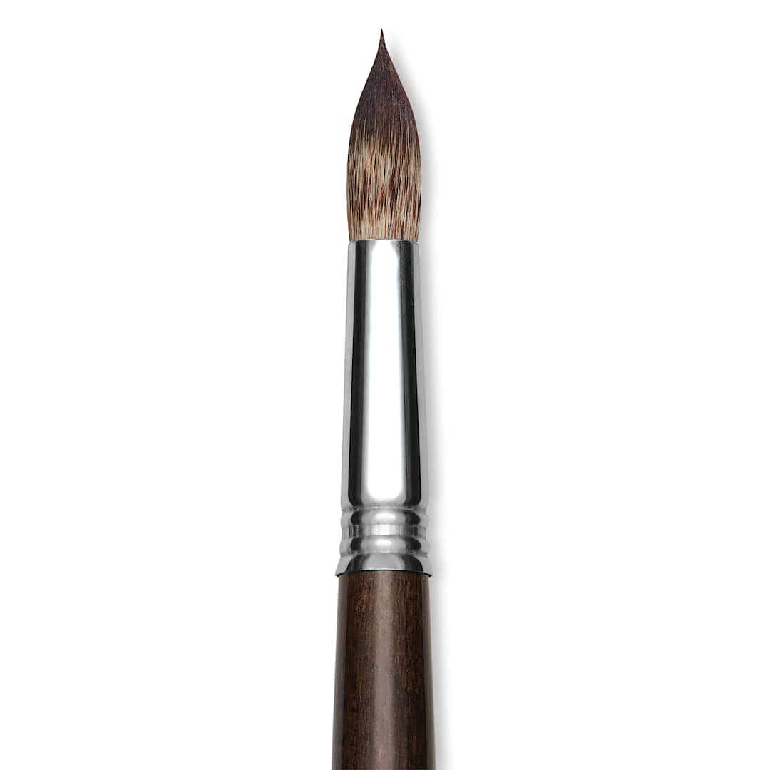 Open in modal - Escoda Vintage Synthetic Brush - Round Pointed, Long  Handle, Size 16