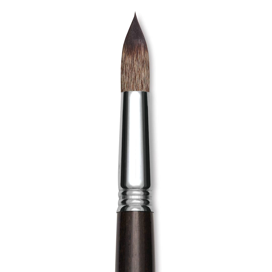 Open in modal - Escoda Vintage Synthetic Brush - Round Pointed, Long  Handle, Size 18