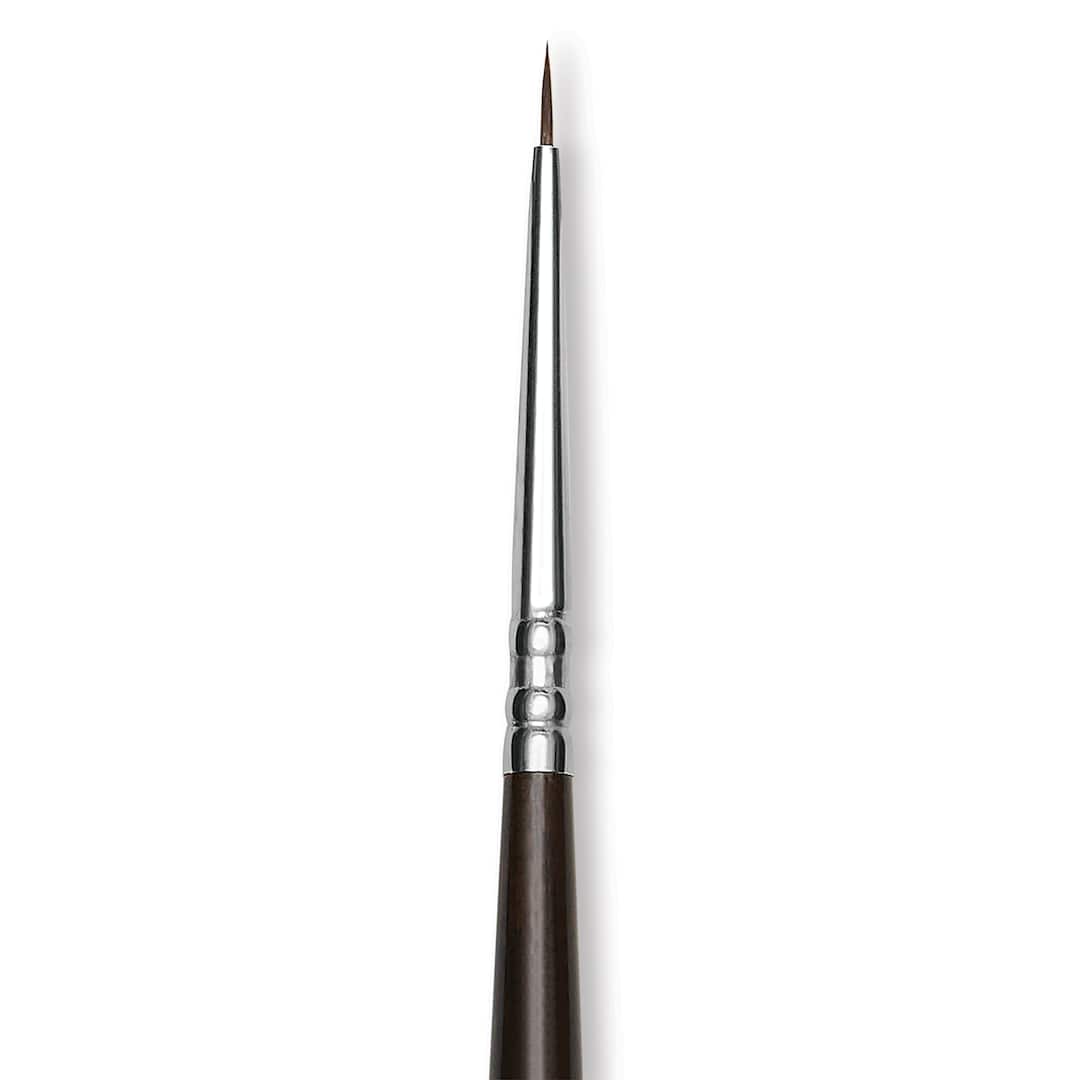 Open in modal - Escoda Vintage Synthetic Brush - Round Pointed, Long  Handle, Size 3/0