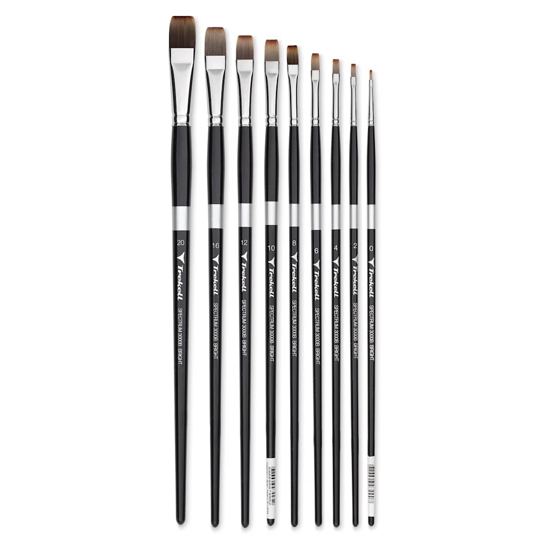 Open in modal - Trekell Spectrum Brushes - Brights in available sizes