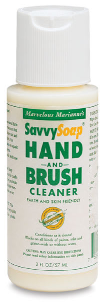 Open in modal - Marvelous Marianne's SavvySoap Cleaner - Front of Hand and Brush cleaner 2 oz bottle 
