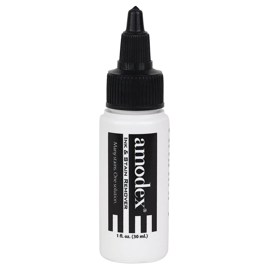 Open in modal - Amodex Ink and Stain Remover - Front view of 1 oz bottle
