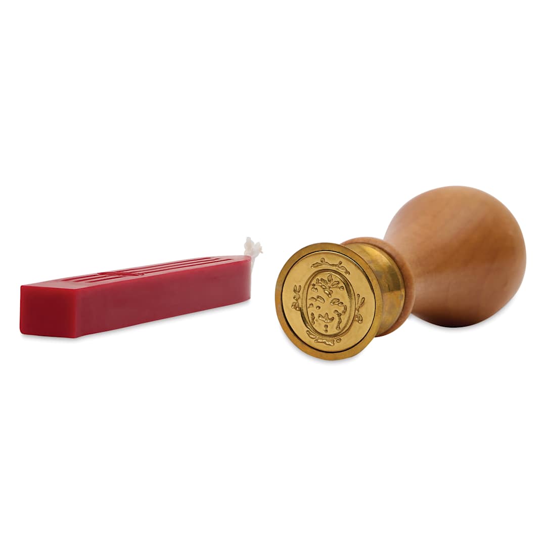 Open in modal - Manuscript Ceramic Small Initial Sealing Coin Set - Letter O