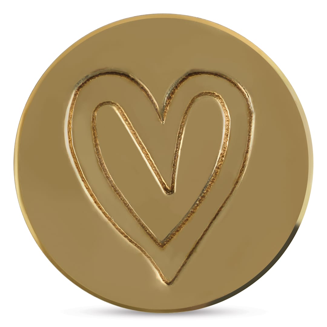 Open in modal - Manuscript Small Sealing Coin - Heart