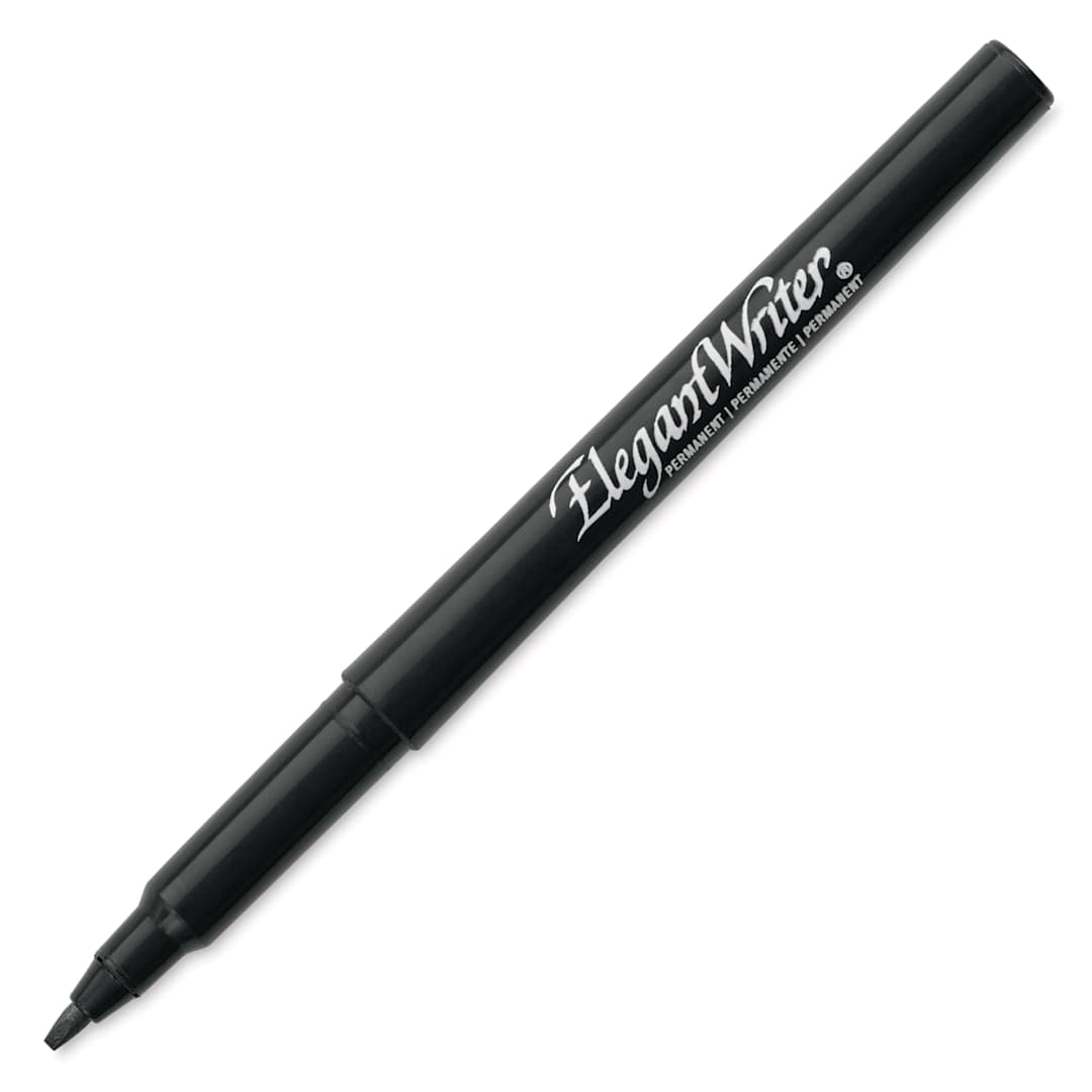 Open in modal - Speedball Elegant Writer Permanent Marker - Black, 1.3 mm Chisel Tip