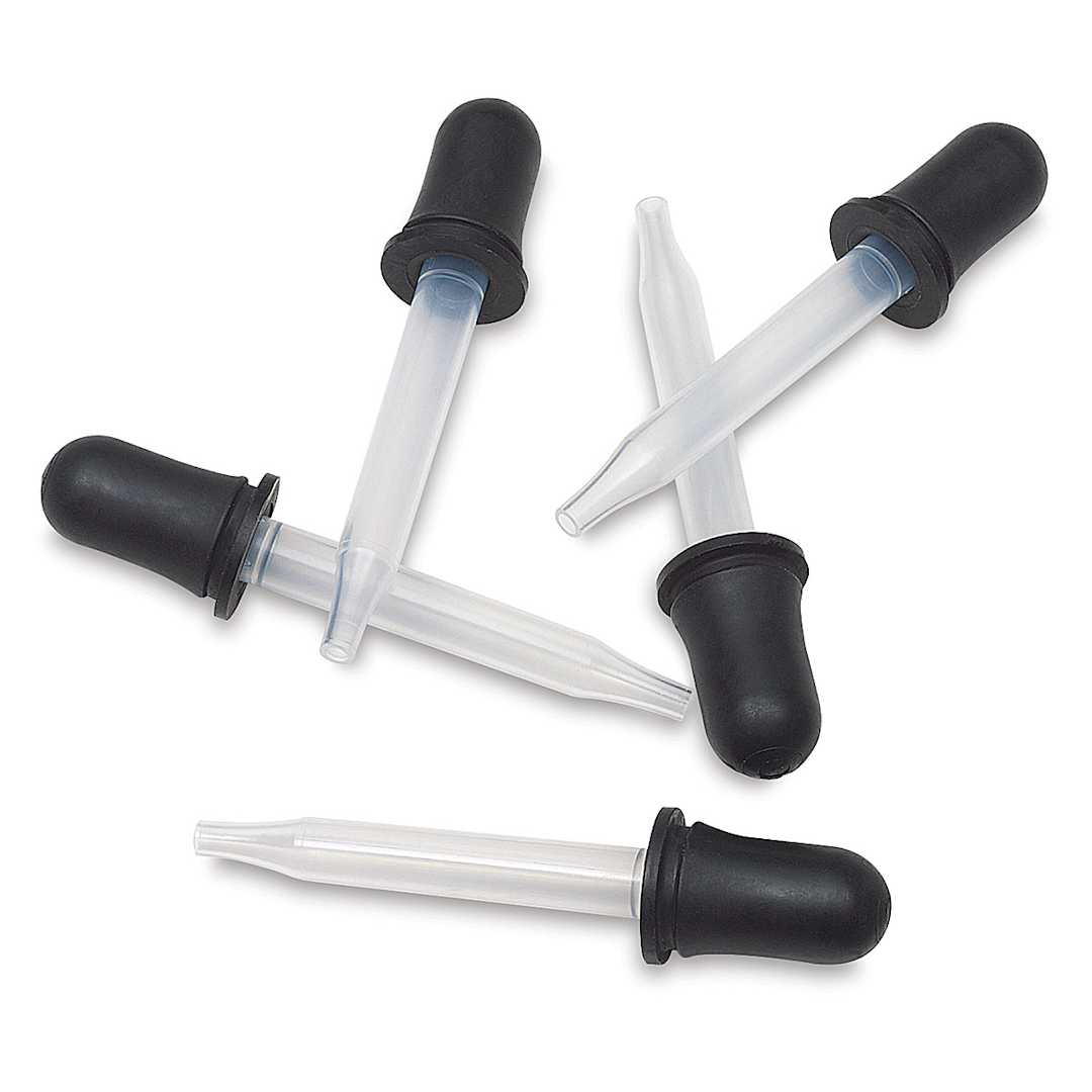 Open in modal - Jacquard Plastic Droppers - 5 Droppers shown out of packaging