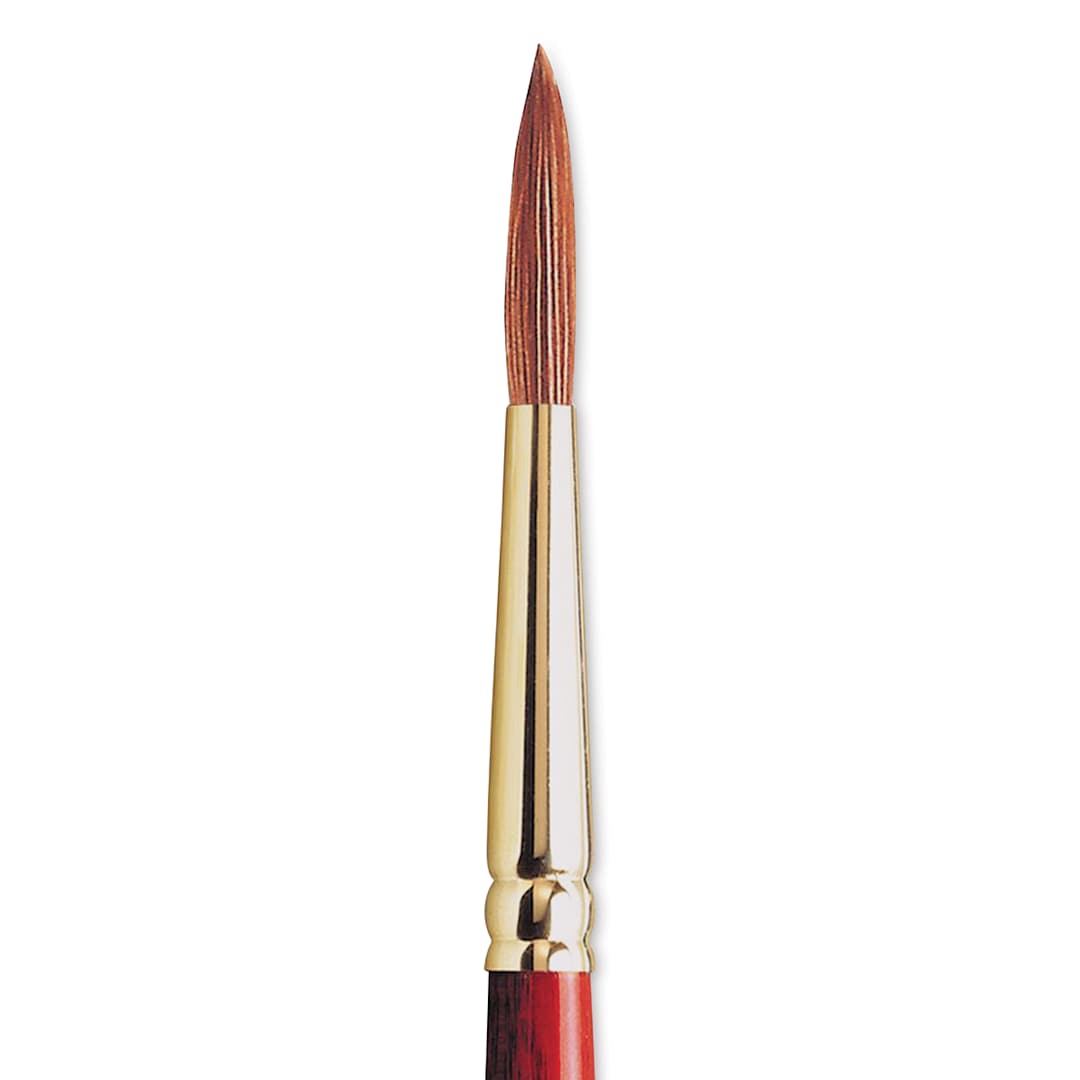 Open in modal - Winsor & Newton Sceptre Gold II Brush - Pointed Round, Short Handle, Size 6